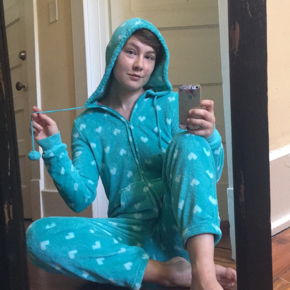 Fuzzy Hooded Onesie